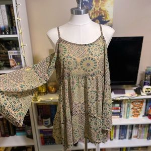 Lovely Day Cold Shoulder Dress M